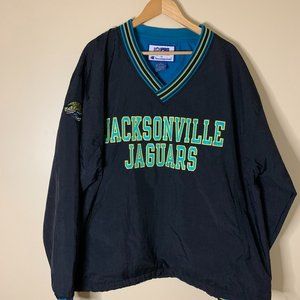 Vintage Jacksonville Jaguars Proline By Champion Pullover Jacket Men XL Black